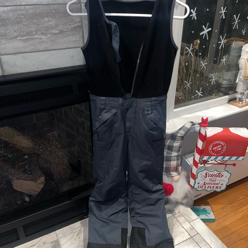 Arctix Black and Gray Kids Snow Bib